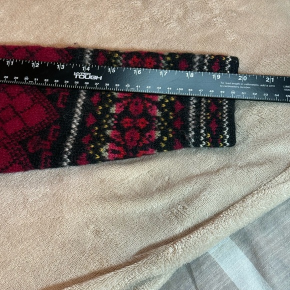 Vintage Eagles Eye Wool Fair Isle Style Sweater knit cardigan Heart Buttons S - Picture 10 of 11